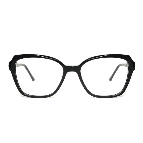 Hot selling black acetate optical frame glasses for women and girl