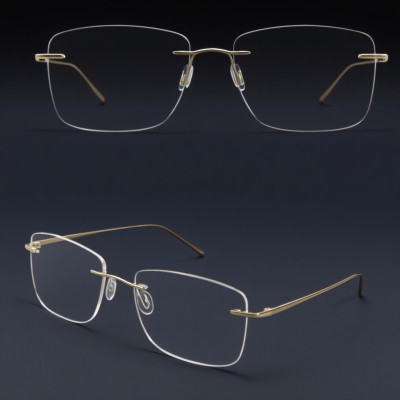 Wholesale Titanium Eyeglass Frames China Rimless Eyewear Manufacturer