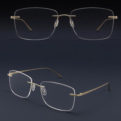 Wholesale Titanium Eyeglass Frames China Rimless Eyewear Manufacturer