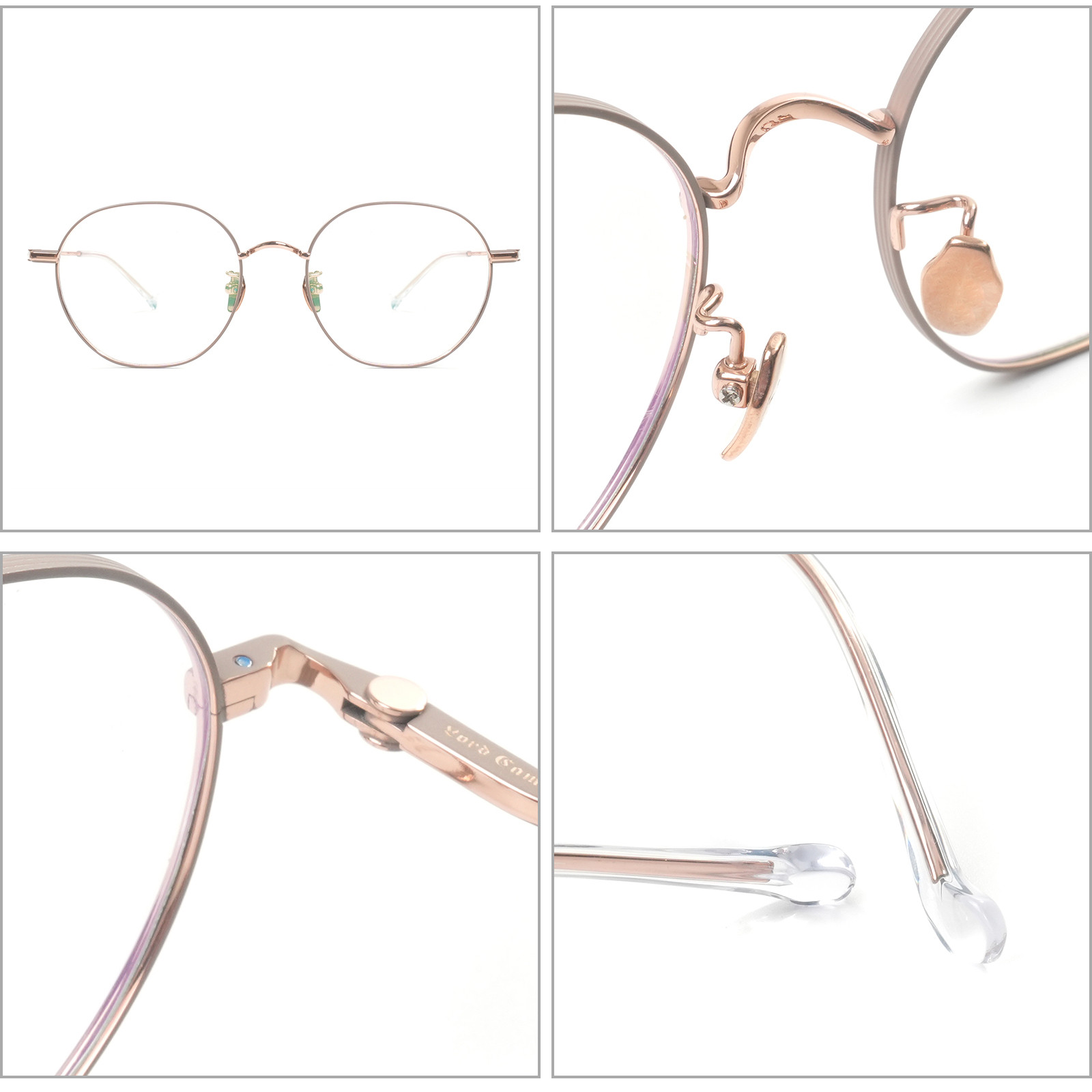 customized round frame optical glasses