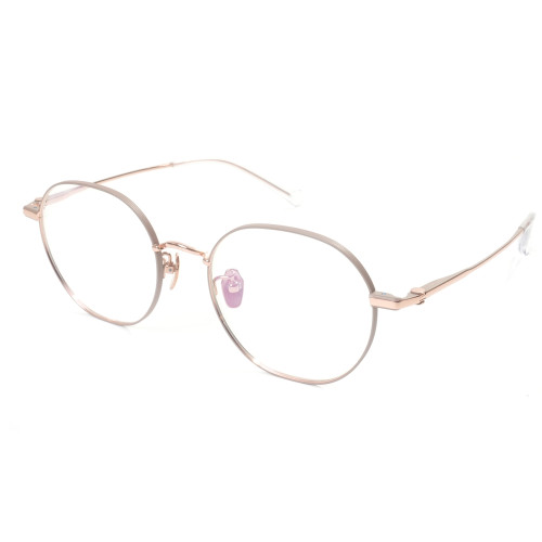 China Retro Metal Optical Frame Wholesale Titanium Eyeglass Frames Manufacturers