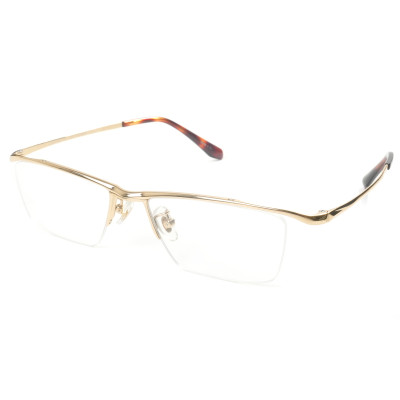 Wholesale Titanium Eyeglass Frames Half Rim Metal Eyeglass Frames Factory Private Label Eyewear Manufacturers
