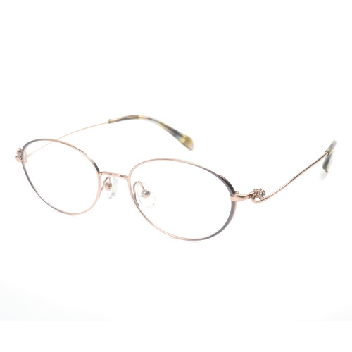 Wholesale Vintage Eyeglass Frames Titanium Material Customized Oval Optical Frames