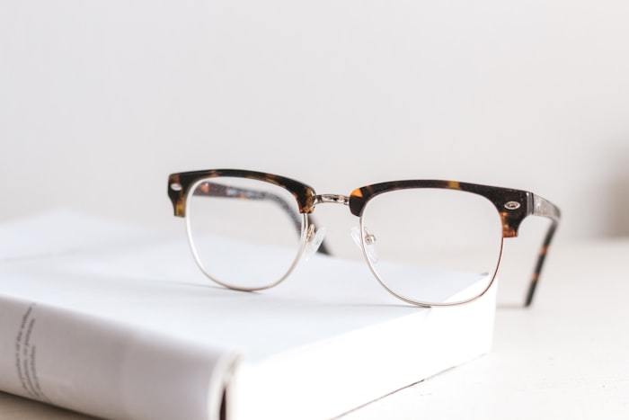 Eyeglass frame material samples