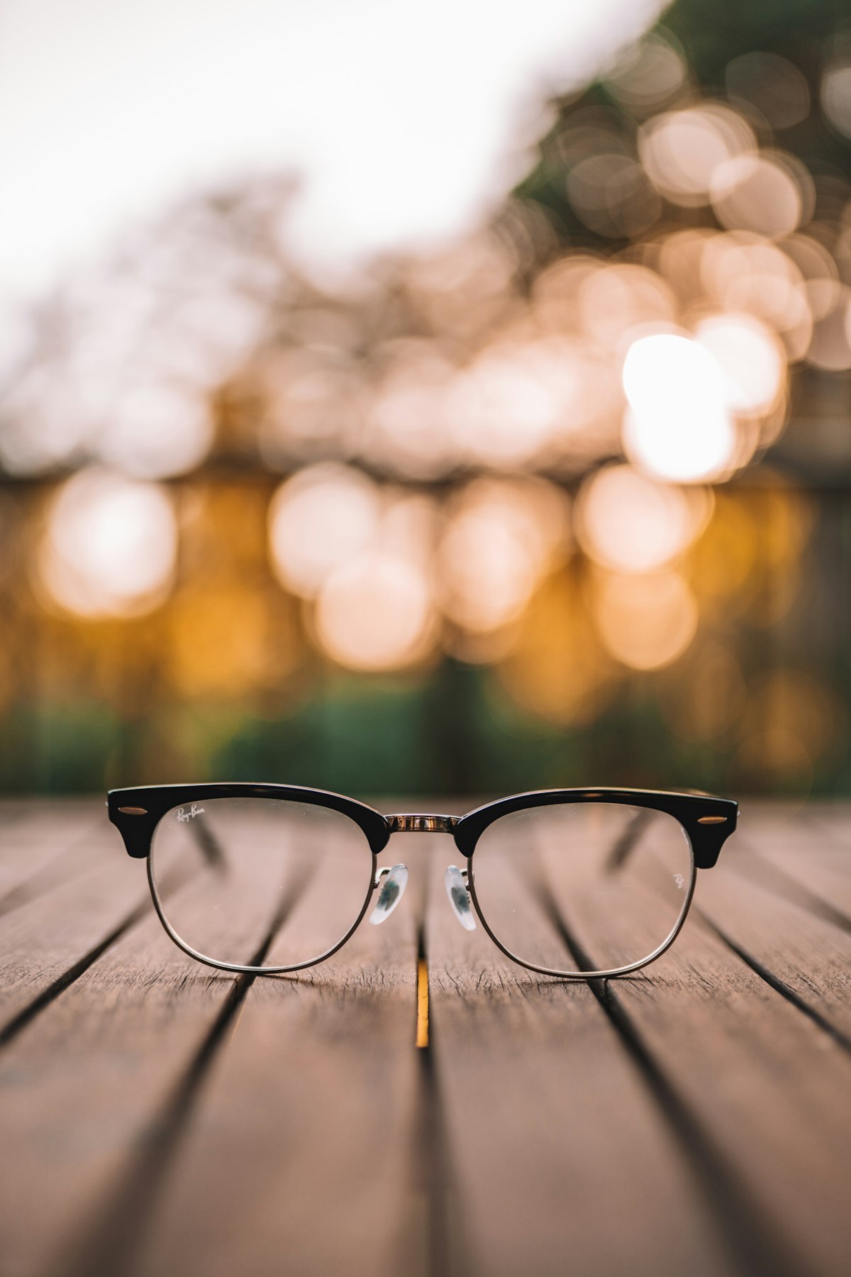 Eyeglass frames on display