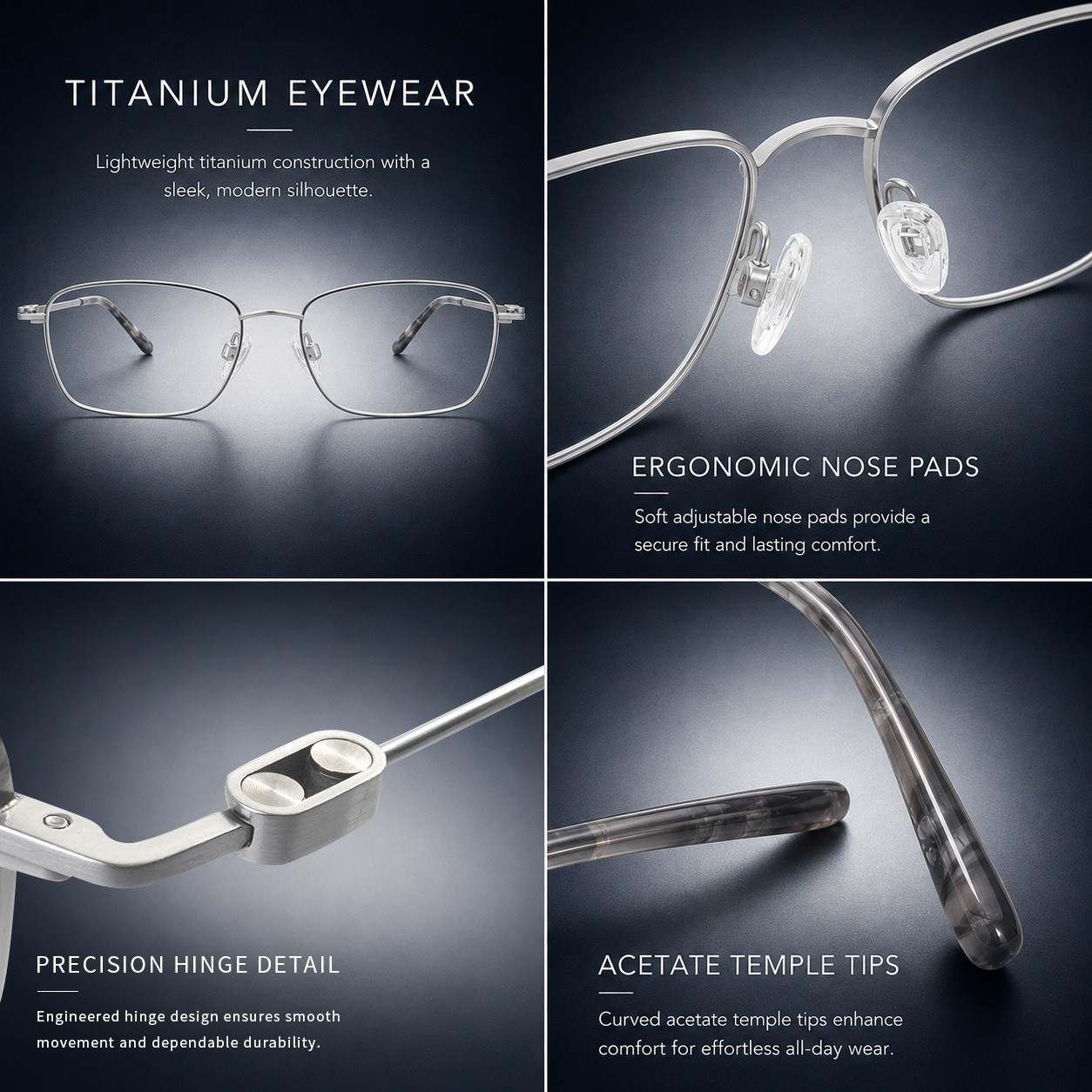 wholesale square metal frame eyeglasses