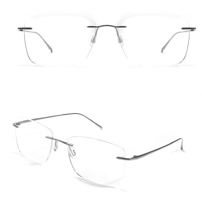 Fabricant chinois de montures de lunettes sans monture en titane en gros
