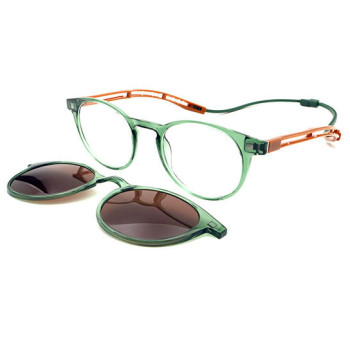 Round Adjustable TR OpticaI Frame With CIips on Lense For Women
