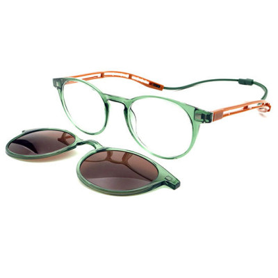 Round Adjustable TR OpticaI Frame With CIips on Lense For Women