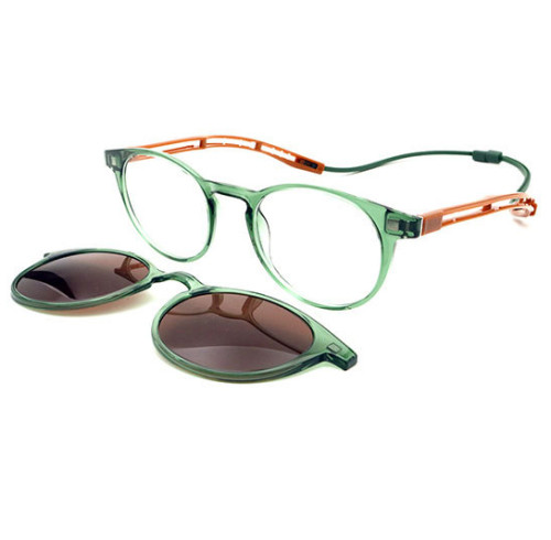 Round Adjustable TR OpticaI Frame With CIips on Lense For Women