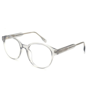 Wholesale 2023 New Adult Acetate Injection Optical Frame With Metal Spring Hinge Transparent Color Series