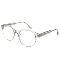 Wholesale 2023 New Adult Acetate Injection Optical Frame With Metal Spring Hinge Transparent Color Series