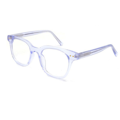 Wholesale 2024 New Adult Acetate Injection Optical Frame With Metal Spring Hinge Transparent Color Series