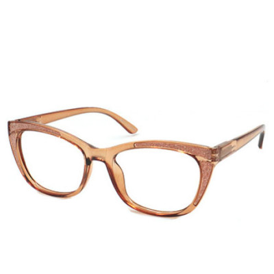 PC fashion flurence reading glasses with plastic spring hinge Support customization