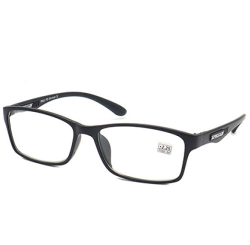 PC fashion flurence reading glasses with plastic spring hinge Support customization