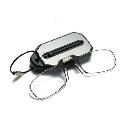 2026 New Reading Glasses Without Arms Folding Mini Keychain Reading Glasses For Wholesale