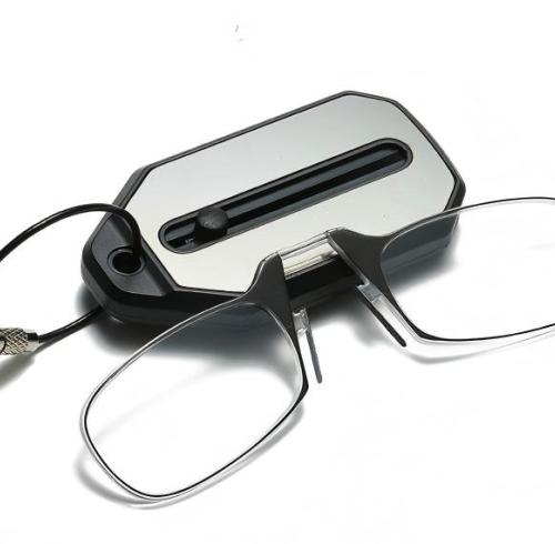 2026 New Reading Glasses Without Arms Folding Mini Keychain Reading Glasses For Wholesale