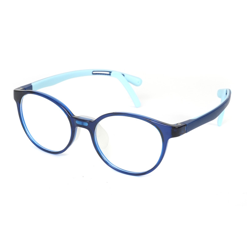 2026 New Teenager Kids Optical Frame OEM With Rubble Temple TR90 Eyeglass Frames Manufacturer