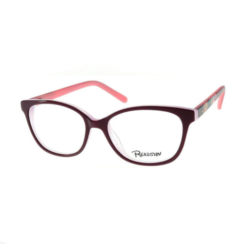 Teenager Retro Optical Acetate Eyeglasses Frame Wholesale China Clear Acetate Optical Frames Supplier