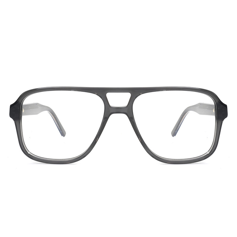 Eyeglass frame testing — side view showing temple and hinge under test