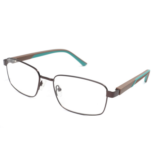 Wholesale Custom Made Men Unique Metal Square Optical Frame Durable Classic Full DIY Optical Frame