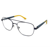 Fashionable Metal Double Bridge DIY Optical Glasses Light Blue Rectangle Frame DIY eyeglasses frames