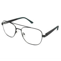 Fashionable Metal Double Bridge DIY Optical Glasses Light Blue Rectangle Frame DIY eyeglasses frames