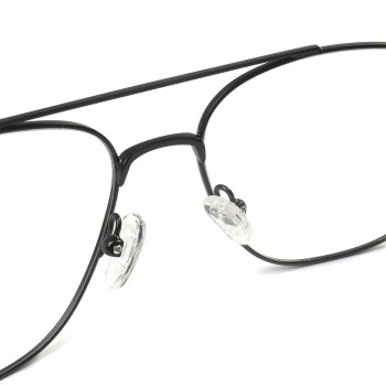 Fashionable Metal Double Bridge DIY Optical Glasses Light Blue Rectangle Frame DIY eyeglasses frames
