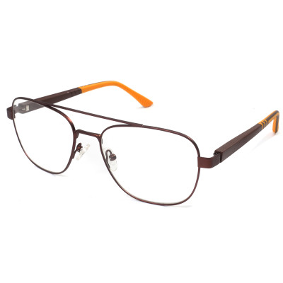 Fashionable Metal Double Bridge DIY Optical Glasses Light Blue Rectangle Frame DIY eyeglasses frames