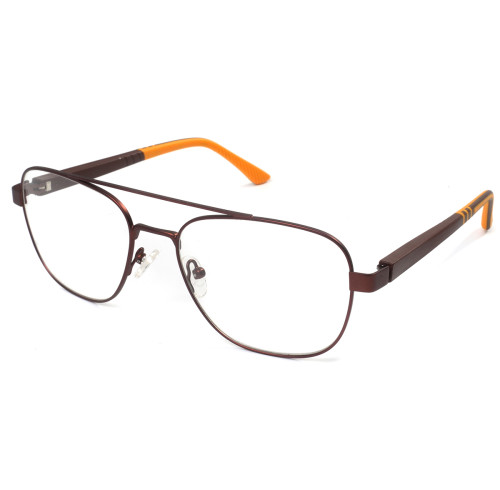Fashionable Metal Double Bridge DIY Optical Glasses Light Blue Rectangle Frame DIY eyeglasses frames