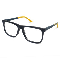 Fashionable Metal Double Bridge DIY Optical Glasses Light Blue Rectangle Frame DIY eyeglasses frames