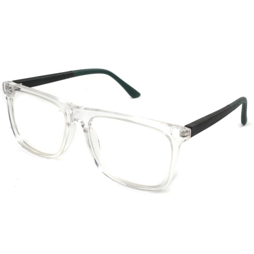 Fashionable Metal Double Bridge DIY Optical Glasses Light Blue Rectangle Frame DIY eyeglasses frames