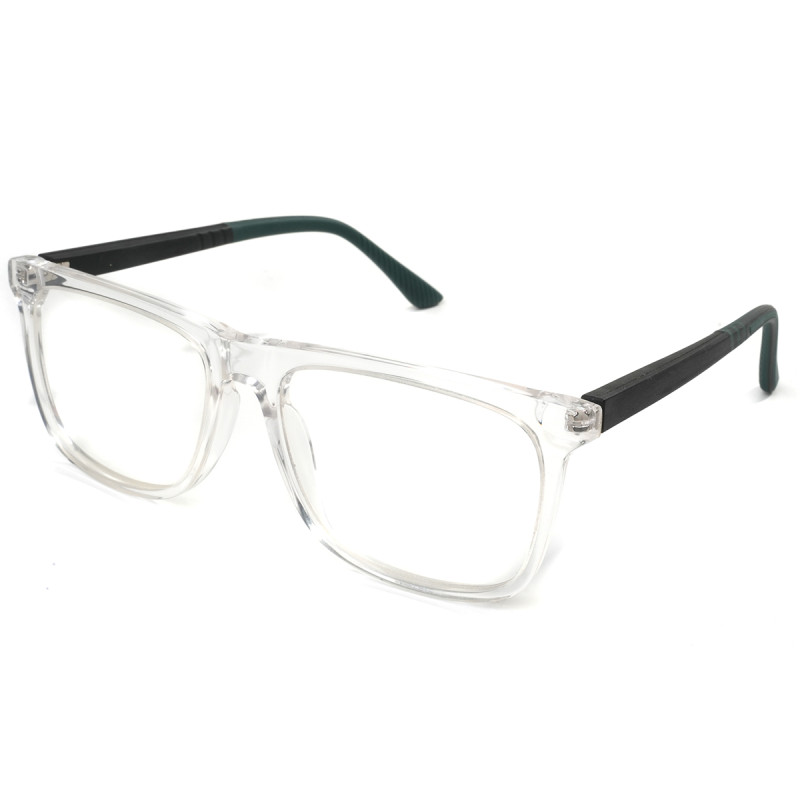Fashionable Metal Double Bridge DIY Optical Glasses Light Blue Rectangle Frame DIY eyeglasses frames
