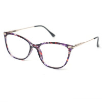 Readsun Comfortable OEM Wholesale metal frame PC Reader Eyewear Fashionable Lightweight Reading Glasses with metal temple