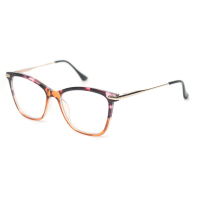 Readsun Factory Supply OEM ODM Luxury Lightweight Blue Light Blocking Full Rim Reading Glasses  with metal temple