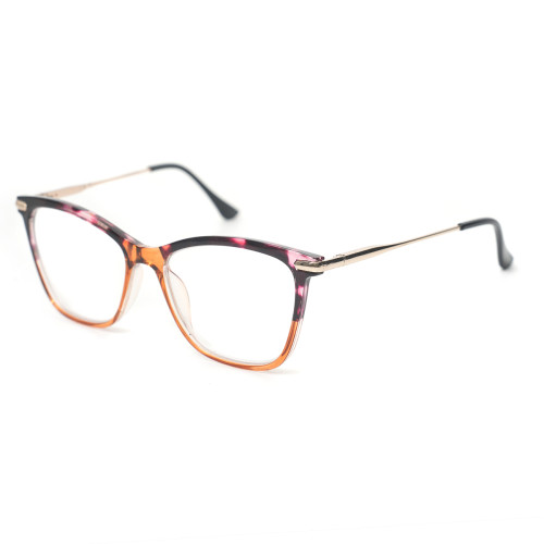 Readsun Factory Supply OEM ODM Luxury Lightweight Blue Light Blocking Full Rim Reading Glasses  with metal temple
