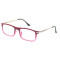Readsun Fashionable Luxury Square Lightweight Pc Reading Glasses Custom Blue Light Blocking Women Reader Eyewear with metal temple
