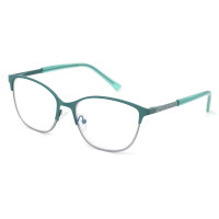 Readsun Luxury Lightweight Full Rim Metal Progressive Reading Glasses Office Eyeglass Readers with Pattern Temple