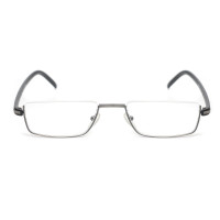 Readsun New Half Frame Luxury Blue Light Blocking Metal Eyewear Readers Half-frame Men Stainless steel reading glasses with PC temple