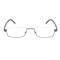 Readsun New Half Frame Luxury Blue Light Blocking Metal Eyewear Readers Half-frame Men Stainless steel reading glasses with PC temple