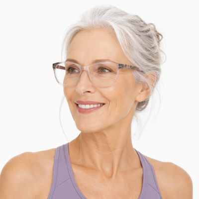 Readsun OEM ODM Supported High Quality Unisex TR90 PC Reading Glasses Eco Safe Presbyopia Eyeglasses Retro Demi Temple
