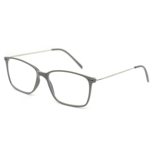 Readsun Customizable Men Square Reading Readers Lightweight Solid Metal Temple Vintage Gentleman Presbyopia Eyewear