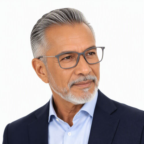 Readsun Customizable Men Square Reading Readers Lightweight Solid Metal Temple Vintage Gentleman Presbyopia Eyewear