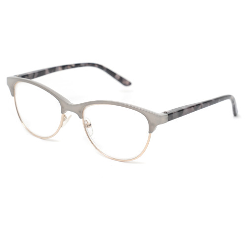 Readsun High Definition Half-frame Unisex Stainless Steel Readers Anti-corrosion Metal Frame Stylish PC Demi Temple