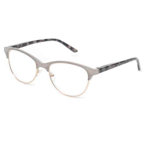 Readsun High Definition Half-frame Unisex Stainless Steel Readers Anti-corrosion Metal Frame Stylish PC Demi Temple