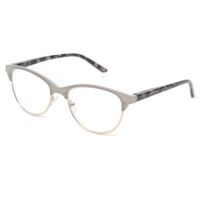 Readsun High Definition Half-frame Unisex Stainless Steel Readers Anti-corrosion Metal Frame Stylish PC Demi Temple