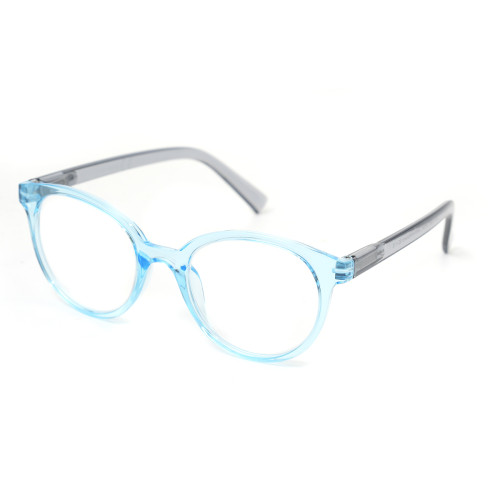 Readsun Wholesale High Quality Unisex Round Recycled PC Reading Glasses Light Recycled PC Readers With Logo Printable Hanging Card