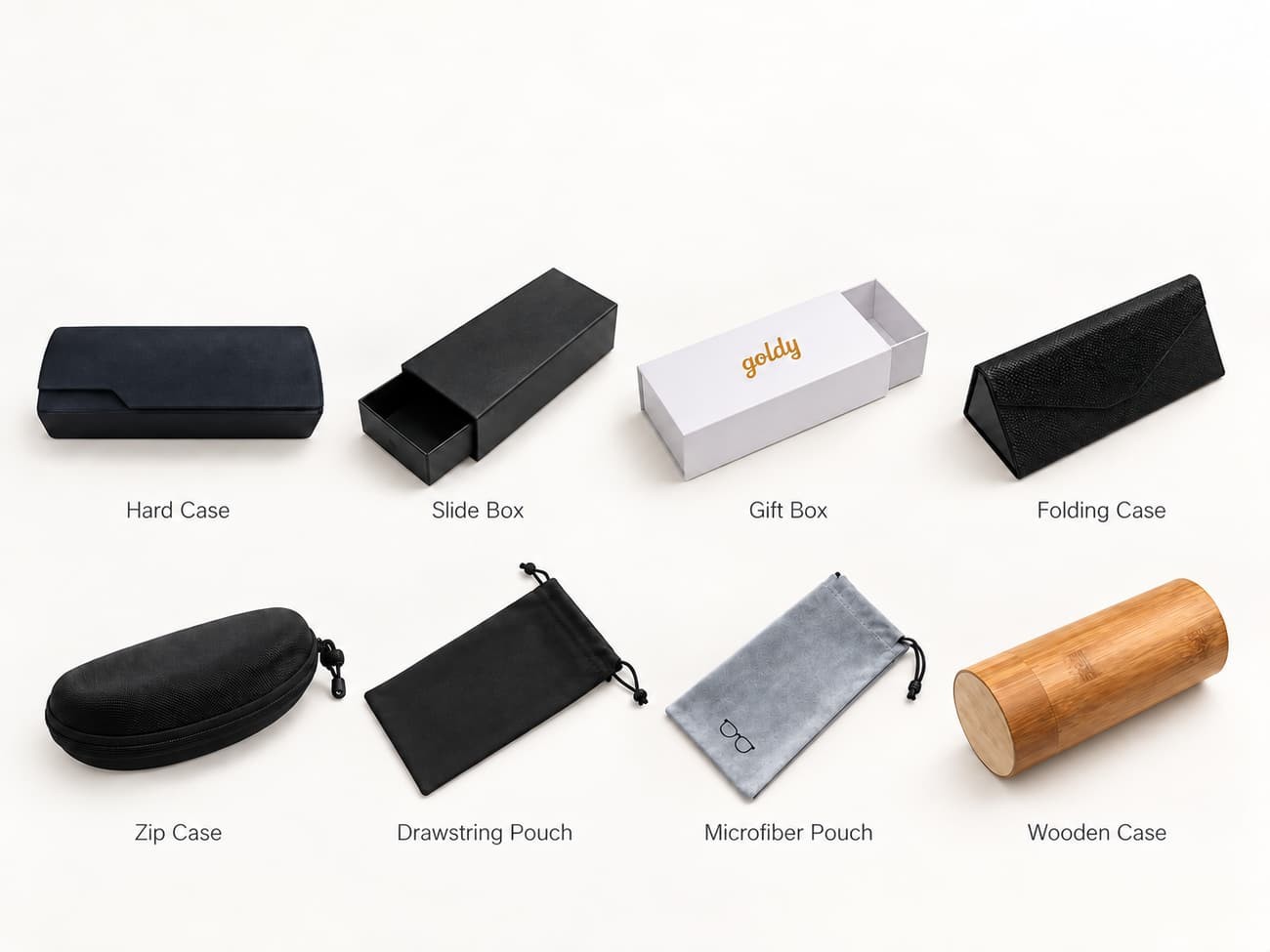 Custom cases, boxes and pouch options