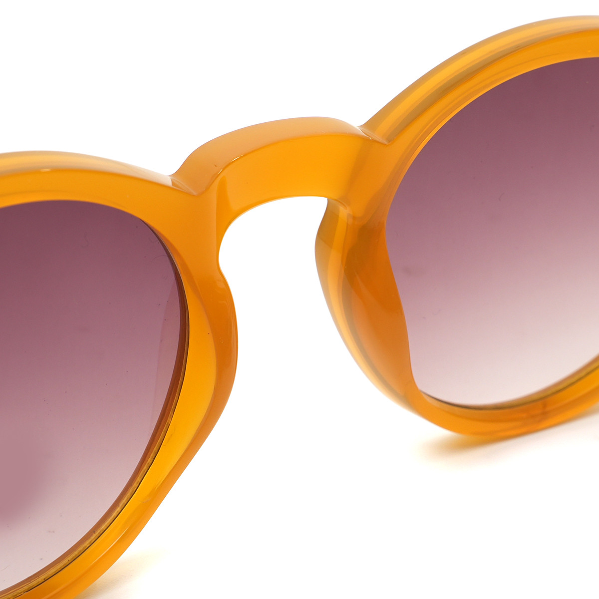 SAI976045 round acetate sunglasses front detail