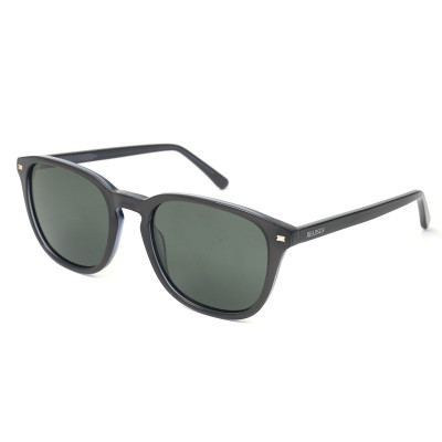 Unisex UV400 Wholesale Classic Acetate Polarized Sunglasses with Metal Accents